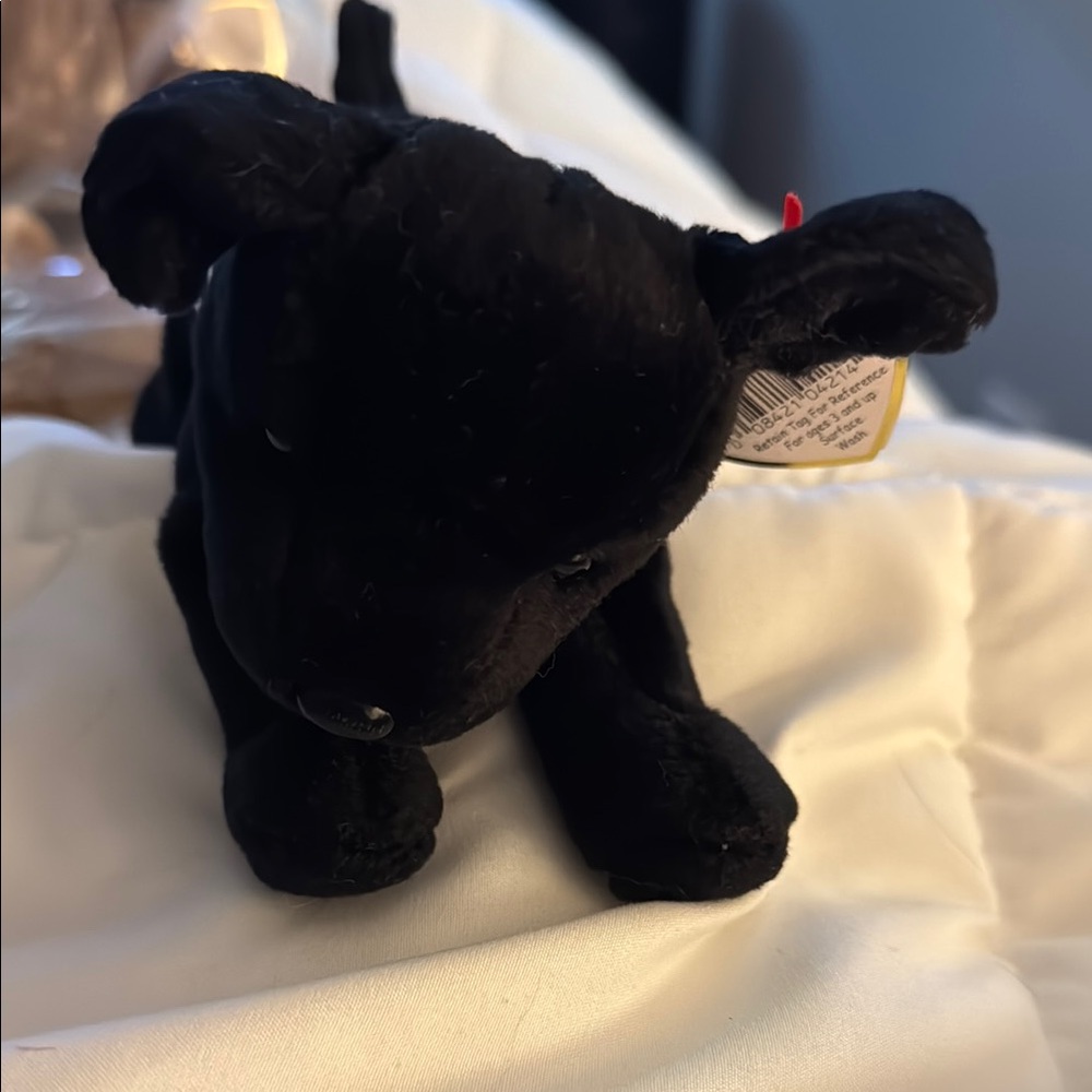 Ty Black Stuffed Animal Plush Dog